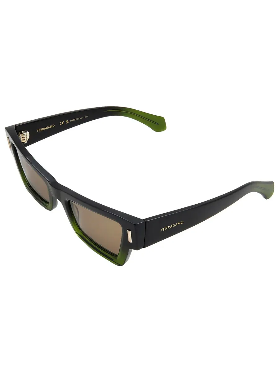 Женские солнцезащитные очки Ferragamo "Кошачий глаз" коричневого цвета SF2006S 316 53 — изображение 4 из 4