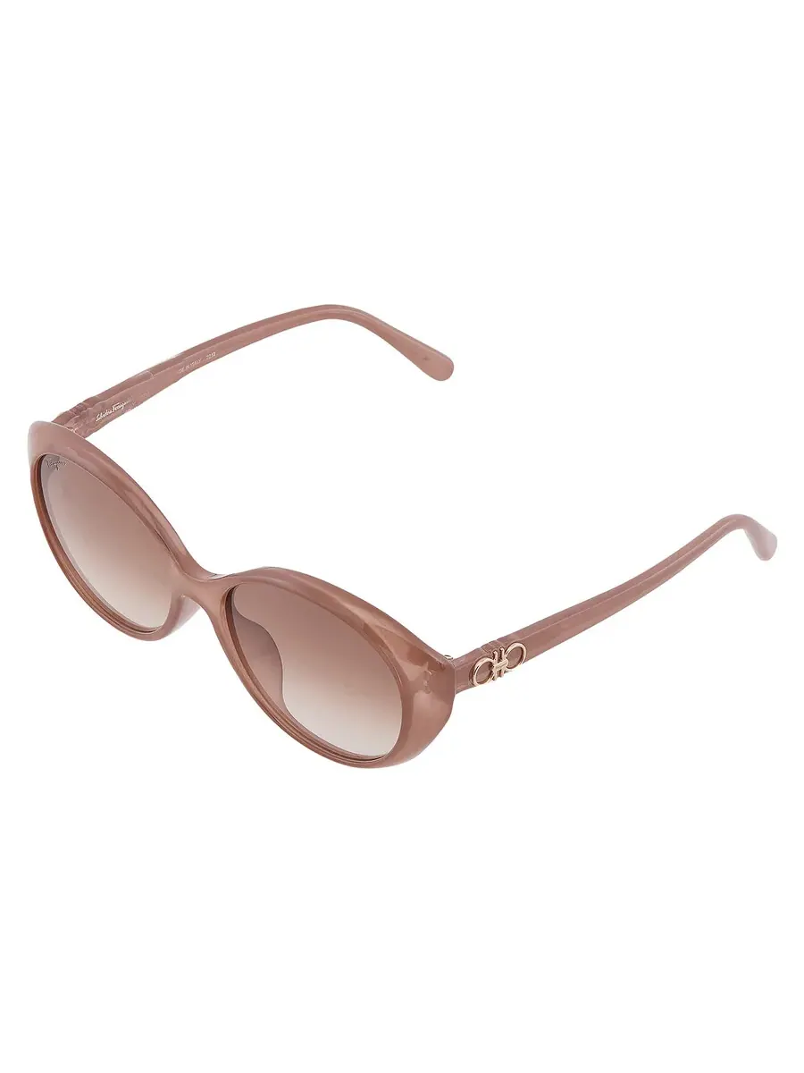 Женские солнцезащитные очки Ferragamo коричнево-градиентные овальные SF1074SLB 716 57 — изображение 3 из 4, коричневый