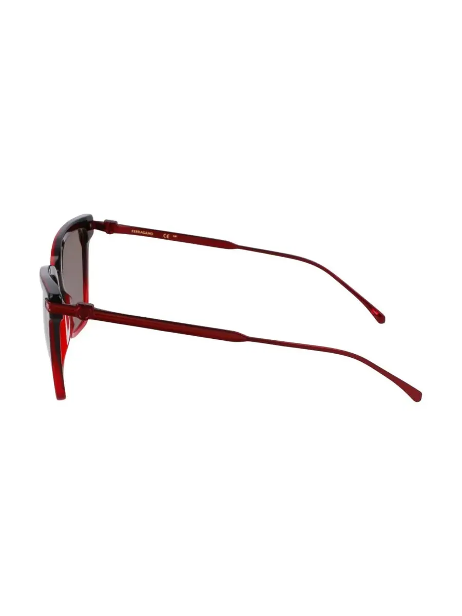 Женские солнцезащитные очки Ferragamo Red Butterfly SF2036S 615 56 — изображение 3 из 4