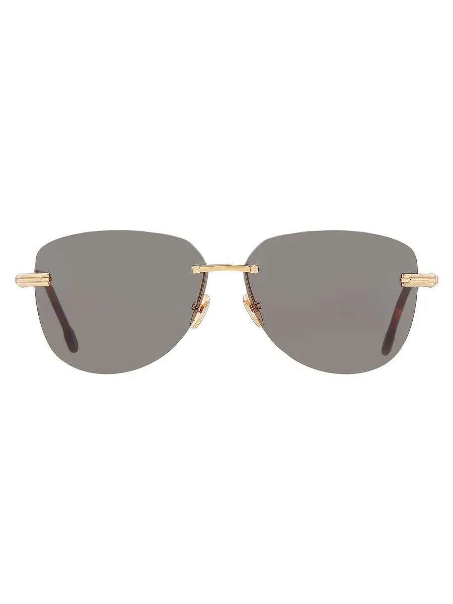 Мужские солнцезащитные очки Fred Green Oval FG40045U 30N 61 — золотистый