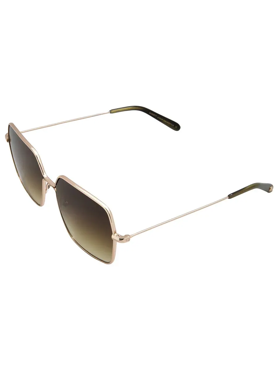 Солнцезащитные очки для женщин Garrett Leight MEADOW SUN Olive Gradient Square 4067 G-DGFR/OG 56 — изображение 5 из 5