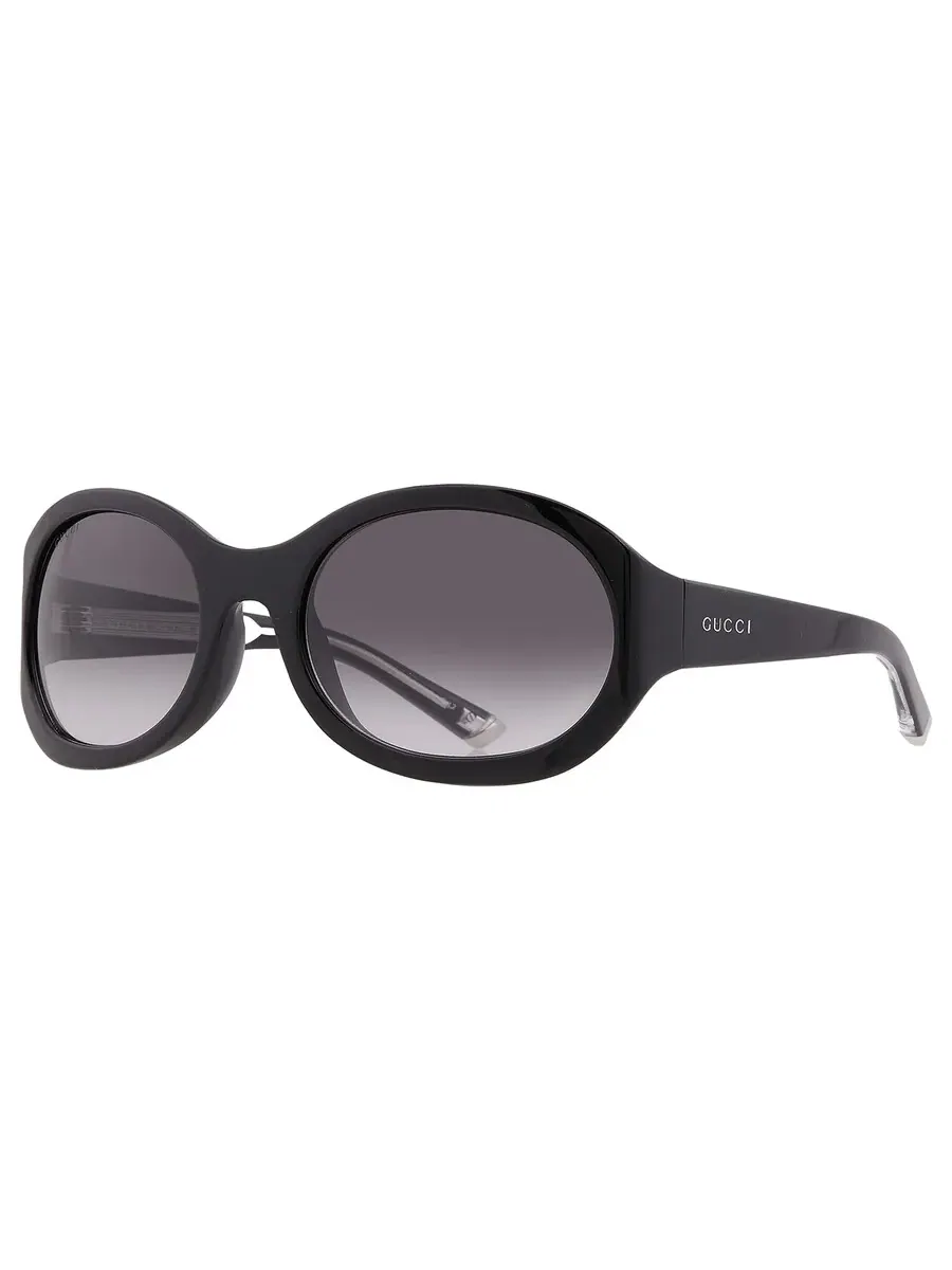 Очки для женщин Gucci серого градиента большого размера GG2012S 001 62 — изображение 2 из 5, черный