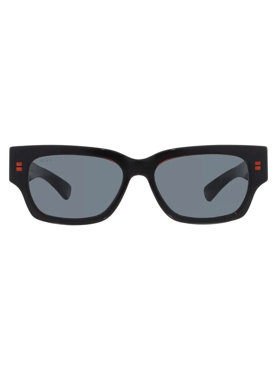 Мужские солнцезащитные очки Gucci Blue Pilot GG1794S 003 54 — изображение 1 из 5, красный черный