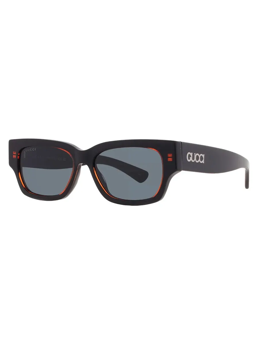 Мужские солнцезащитные очки Gucci Blue Pilot GG1794S 003 54 — изображение 2 из 5, красный черный