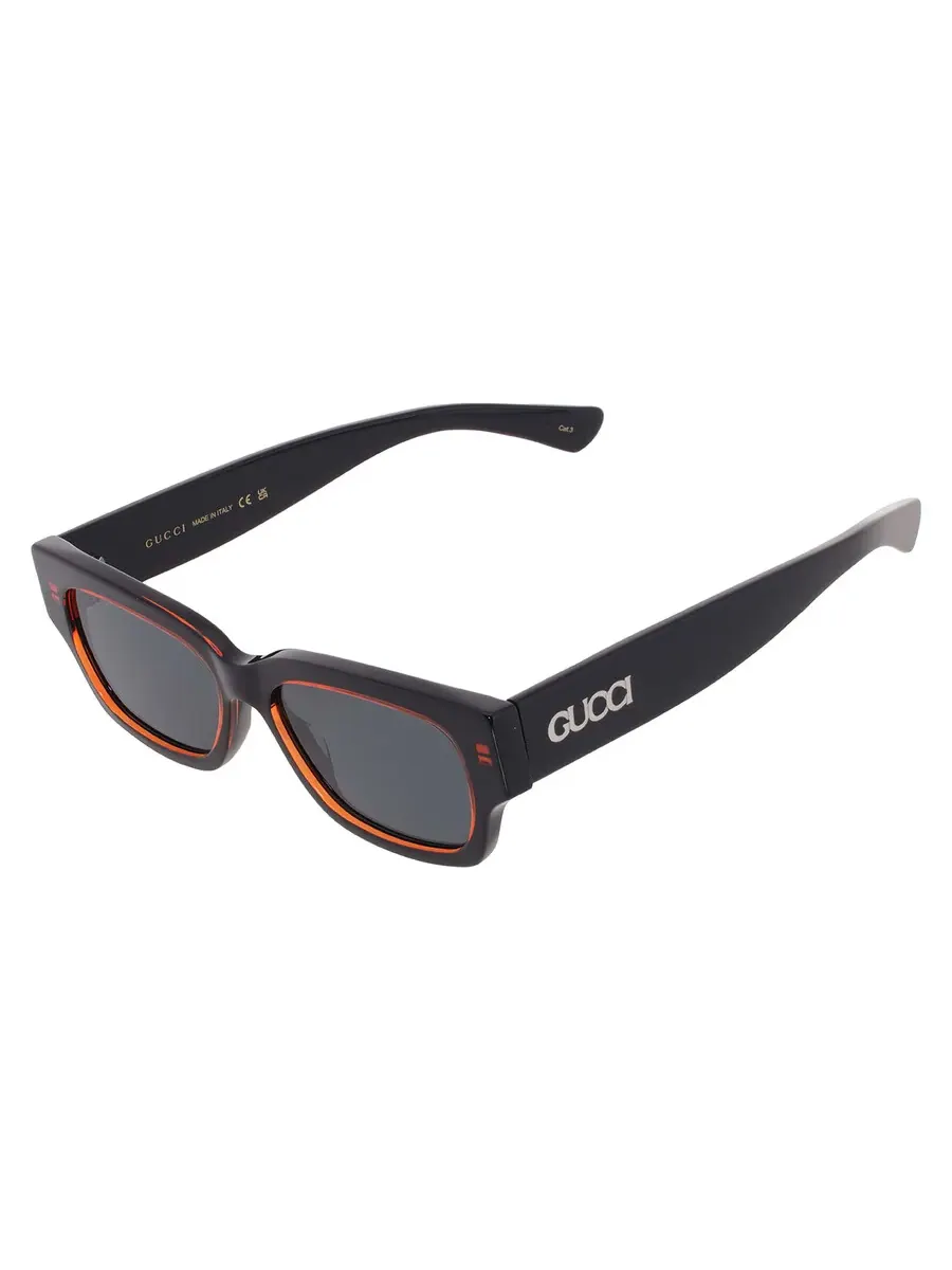 Мужские солнцезащитные очки Gucci Blue Pilot GG1794S 003 54 — изображение 3 из 5, красный черный