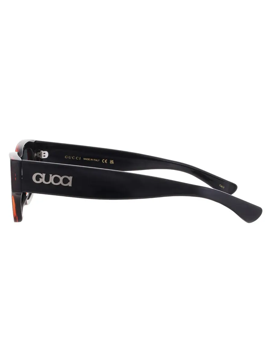 Мужские солнцезащитные очки Gucci Blue Pilot GG1794S 003 54 — изображение 4 из 5, красный черный