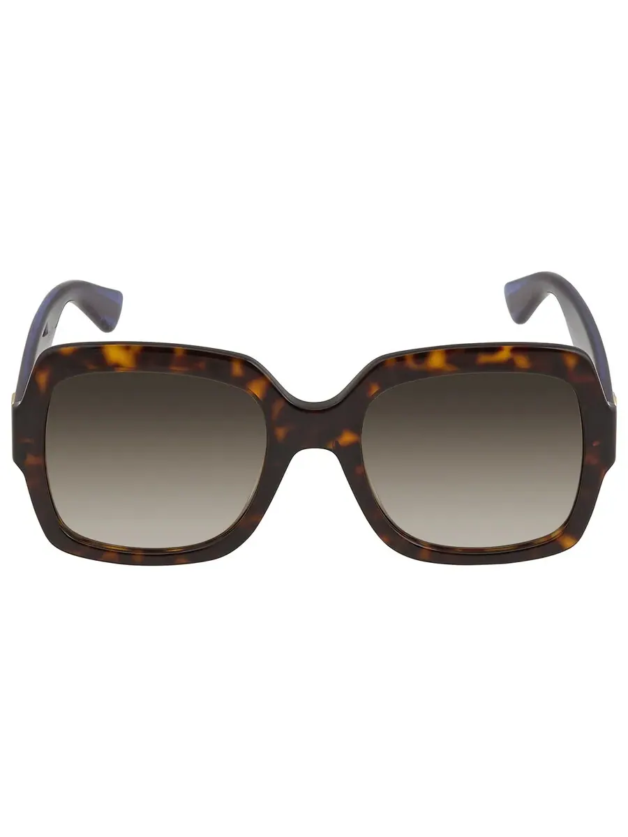Женские солнцезащитные очки Gucci Brown Square GG0036SN 004 54 — изображение 1 из 5, синий