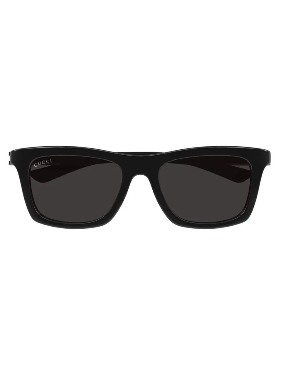 Мужские солнцезащитные очки Gucci Grey Square GG1735S 001 54 — изображение 1 из 4, черный