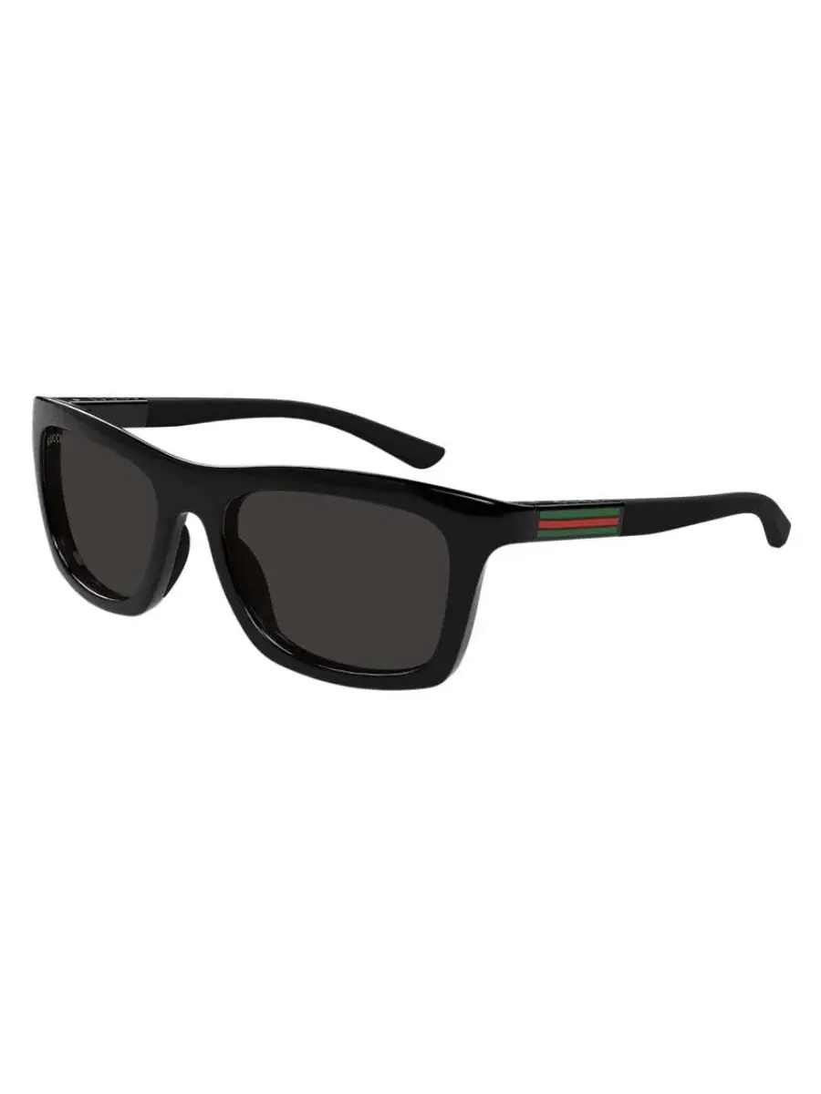 Мужские солнцезащитные очки Gucci Grey Square GG1735S 001 54 — изображение 2 из 4, черный