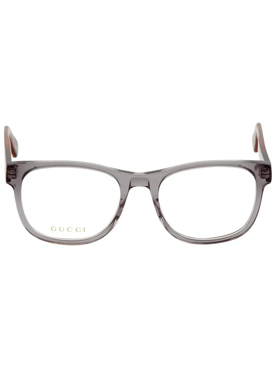 Мужские очки Gucci Demo Square GG0004ON 004 53 — изображение 1 из 4, серый