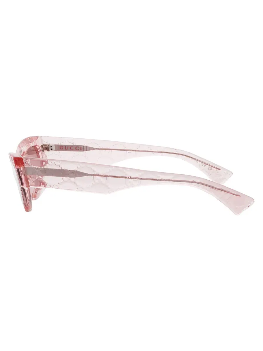 Женские солнцезащитные очки Gucci Red Cat Eye GG1834S 010 53 — изображение 4 из 5, розовый