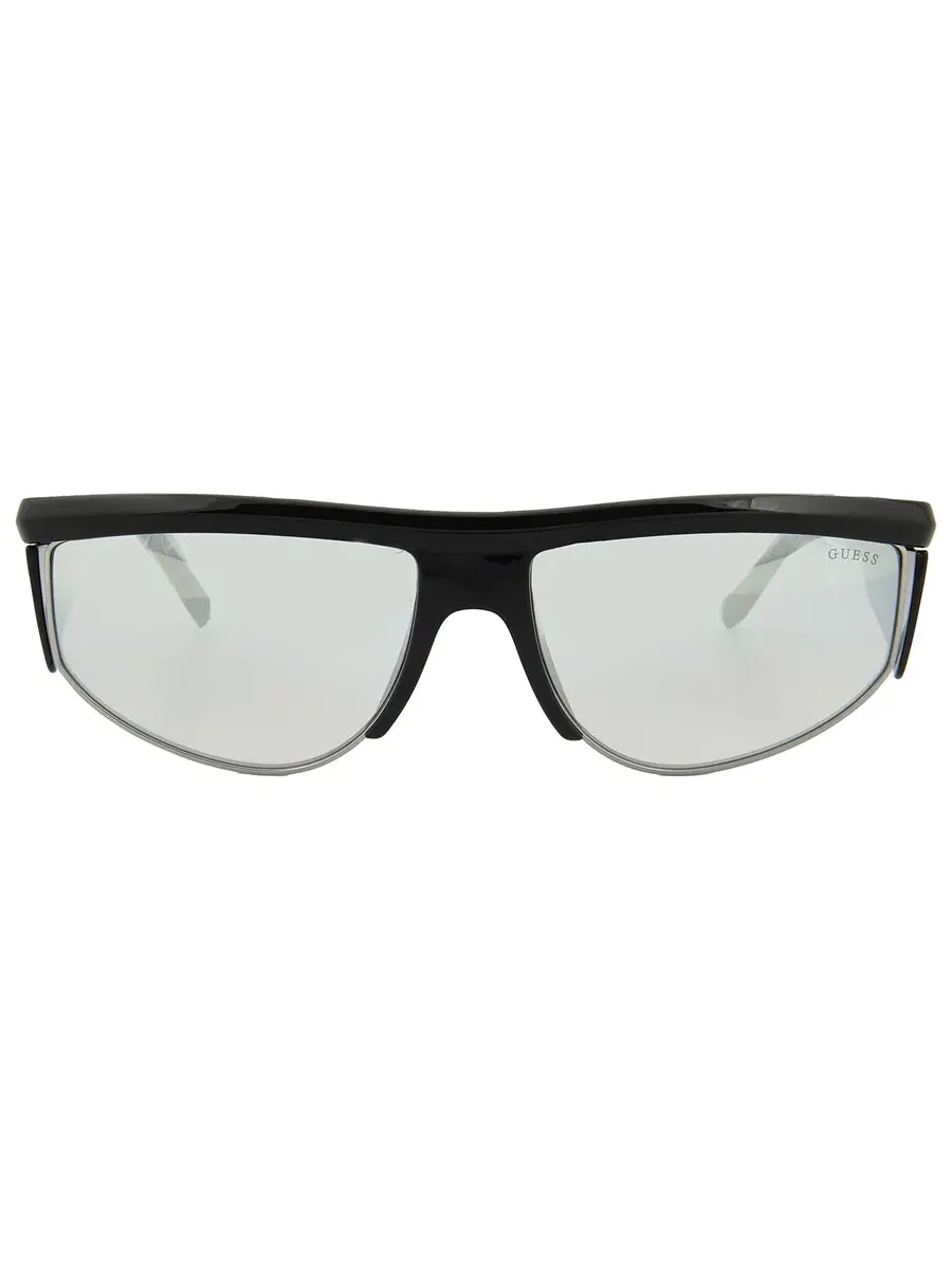 Очки Guess Light Grey Mirror Browline для мужчин GU00072 01C 62 — изображение 1 из 4, черный