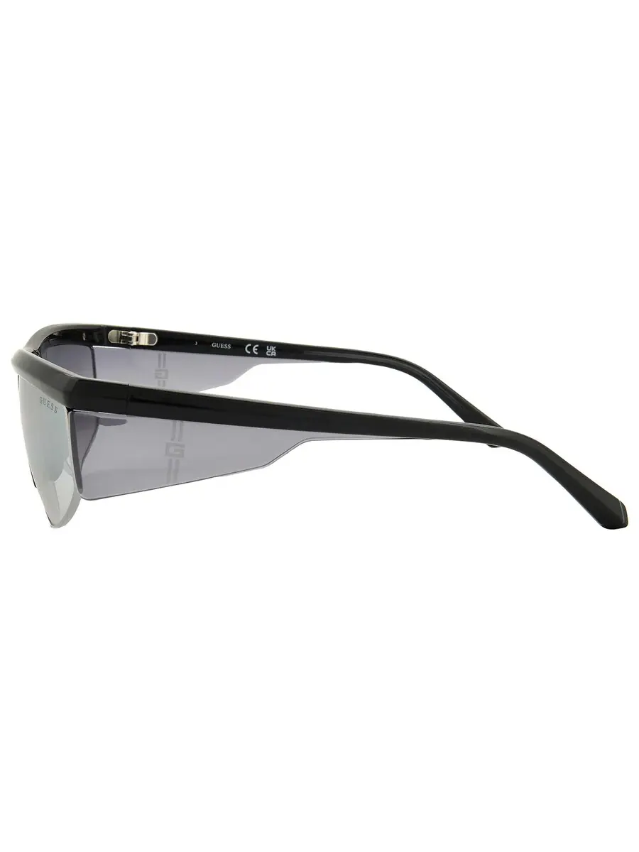 Очки Guess Light Grey Mirror Browline для мужчин GU00072 01C 62 — изображение 3 из 4, черный