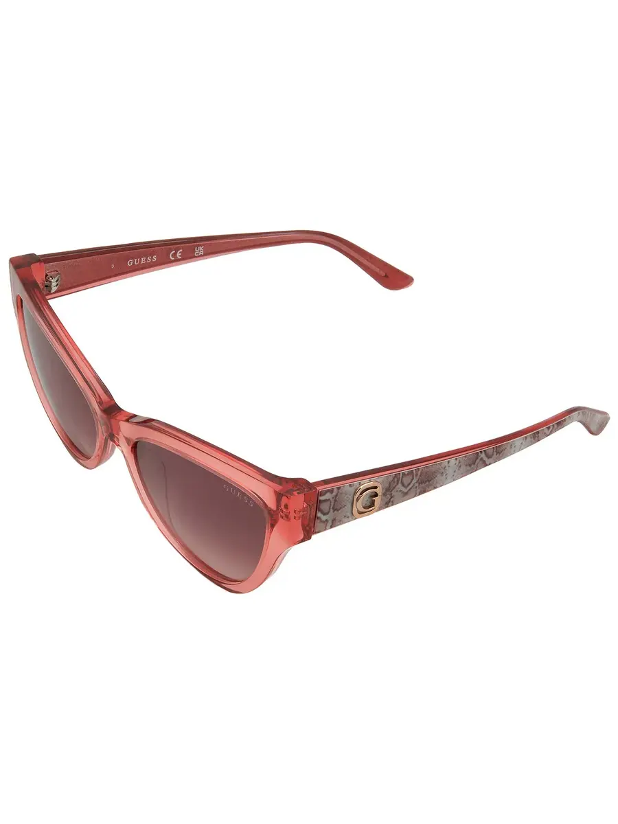 Женские солнцезащитные очки Guess Bordeaux Gradient Cat Eye GU00112 72T 56 — изображение 5 из 5, розовый