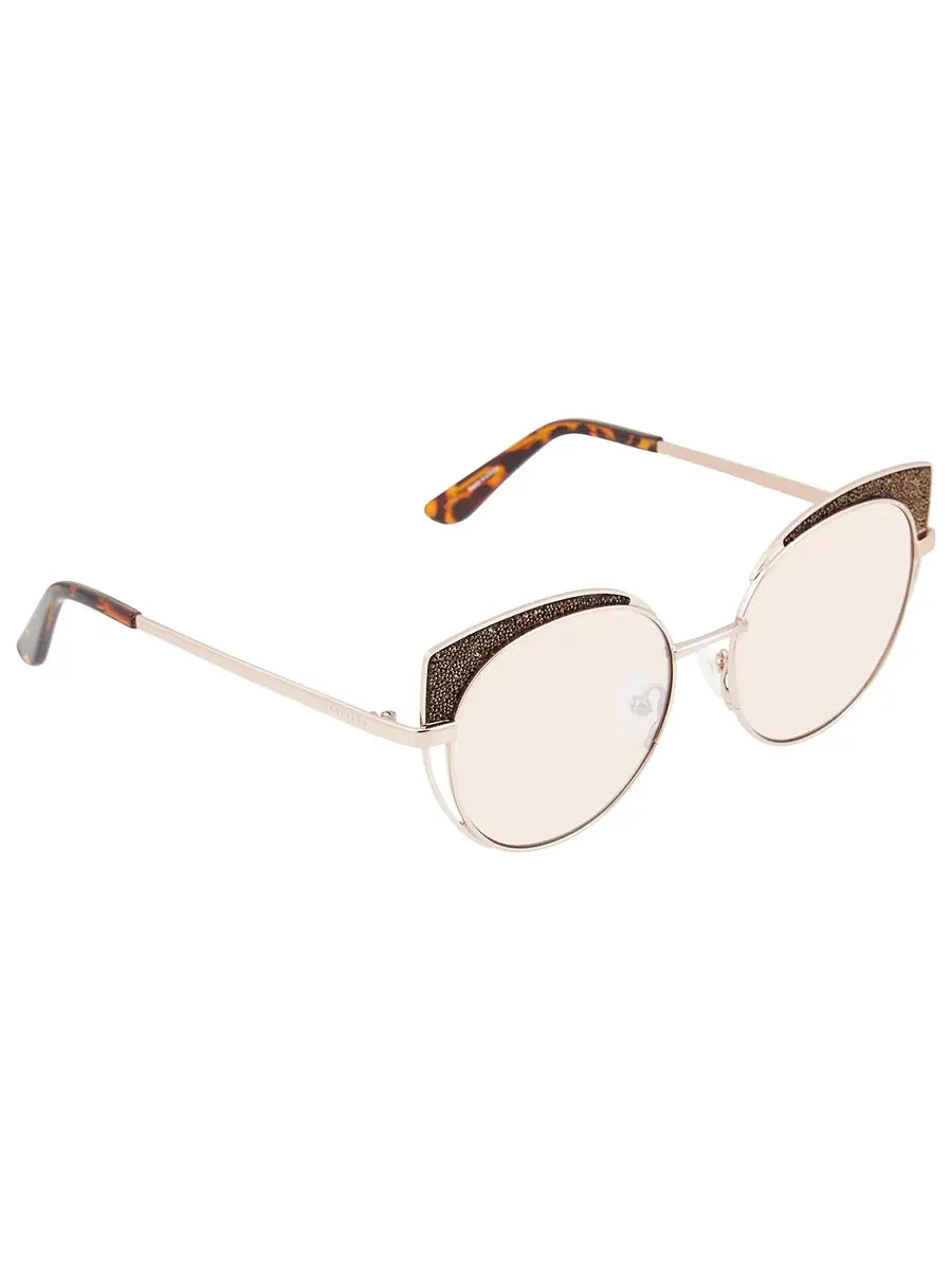 Очки солнцезащитные женские Guess Cat Eye GM0796 — изображение 1 из 3, розовый золотистый