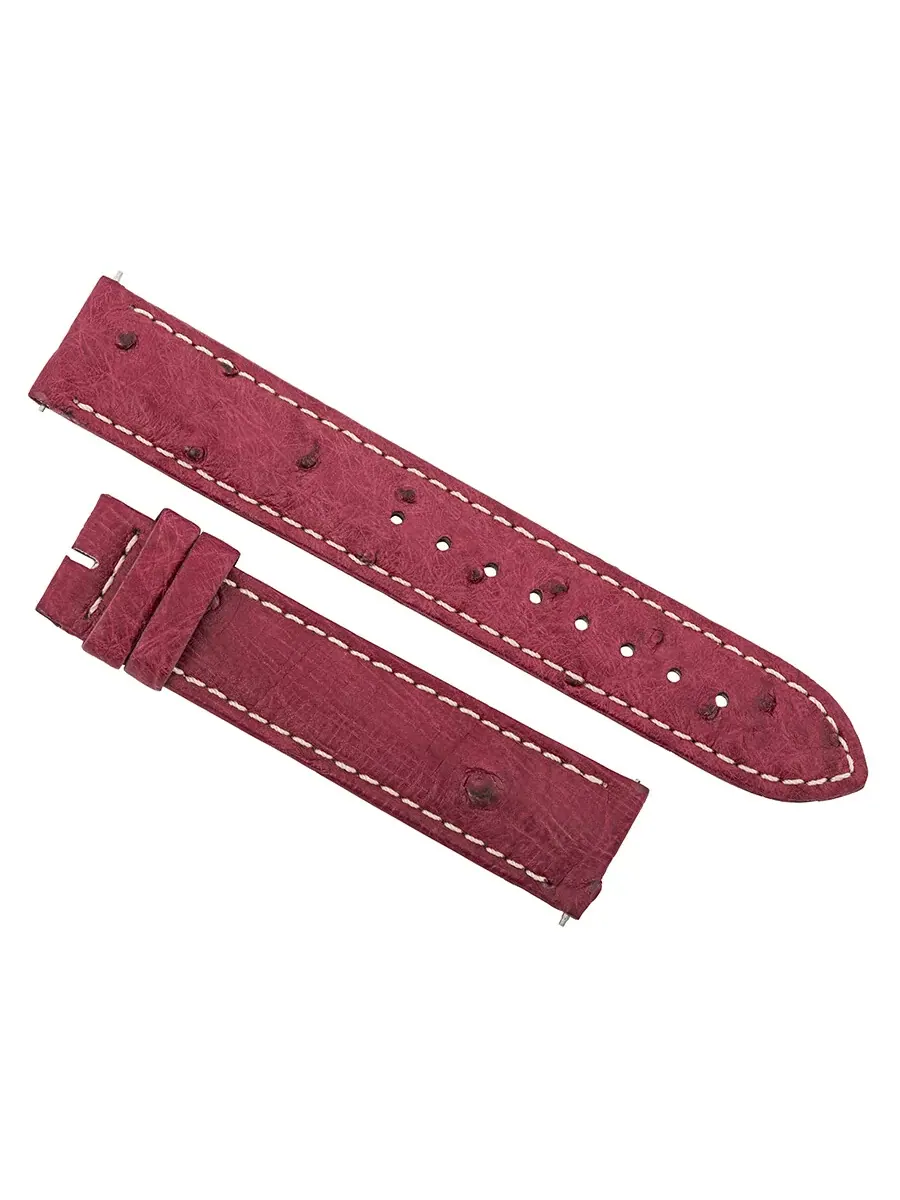 Ремешок Hadley Roma из кожи страуса матовый Bougainvillea — изображение 1 из 2, розовый