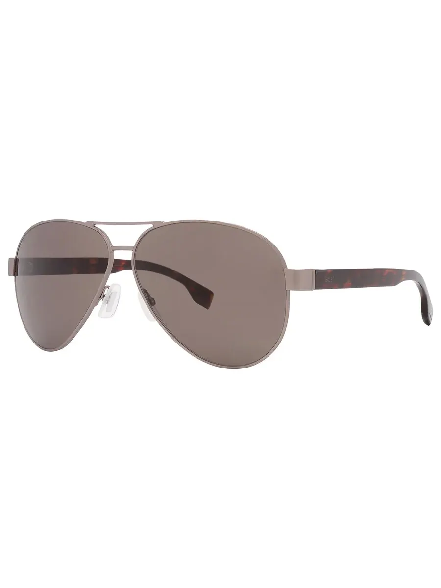 Солнцезащитные очки мужские Hugo Boss Brown Pilot BOSS 1560/O/S 0R81/70 63 — изображение 3 из 6, серый