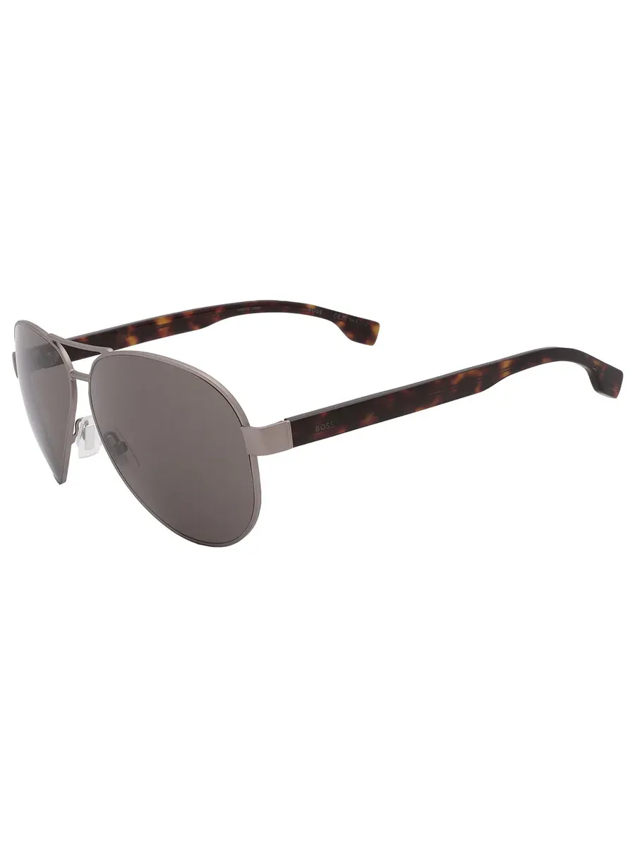Солнцезащитные очки мужские Hugo Boss Brown Pilot BOSS 1560/O/S 0R81/70 63 — изображение 4 из 6, серый