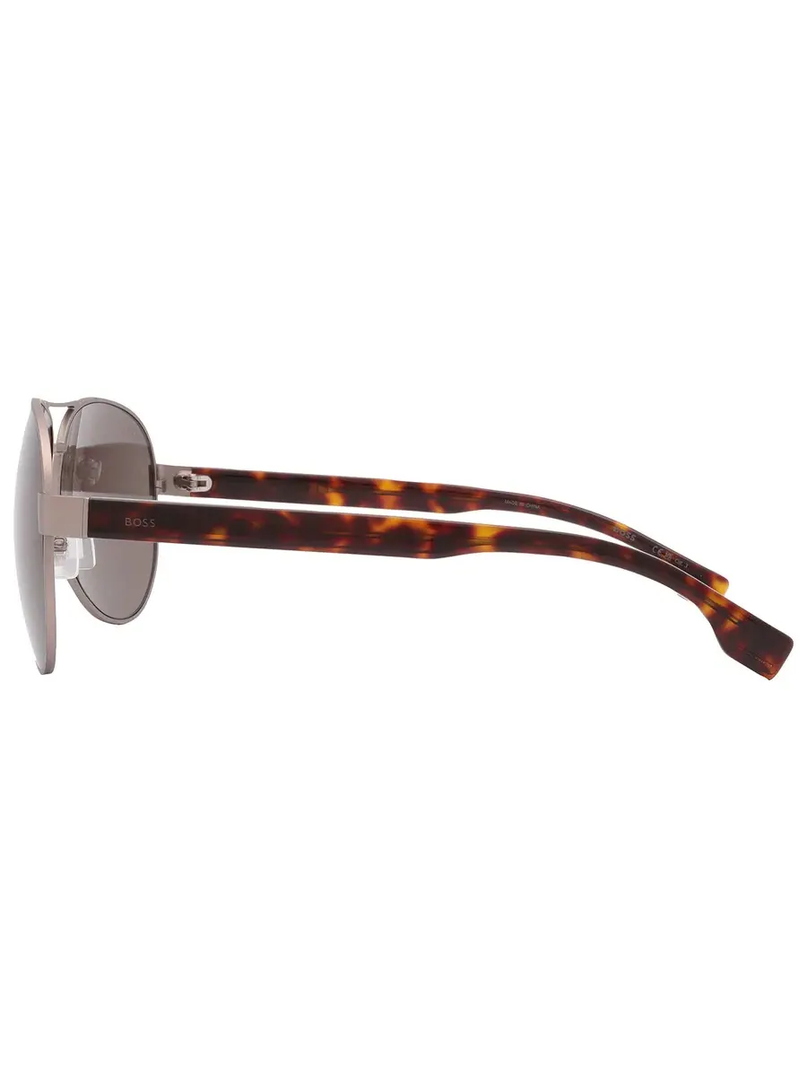 Солнцезащитные очки мужские Hugo Boss Brown Pilot BOSS 1560/O/S 0R81/70 63 — изображение 5 из 6, серый