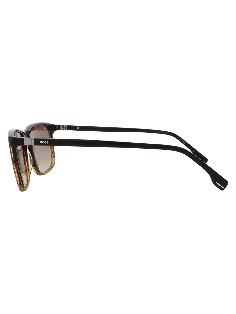 Солнцезащитные очки мужские Hugo Boss Brown Shaded Square BOSS 1434/S 0EX4/HA 56 — изображение 4 из 5, коричневый