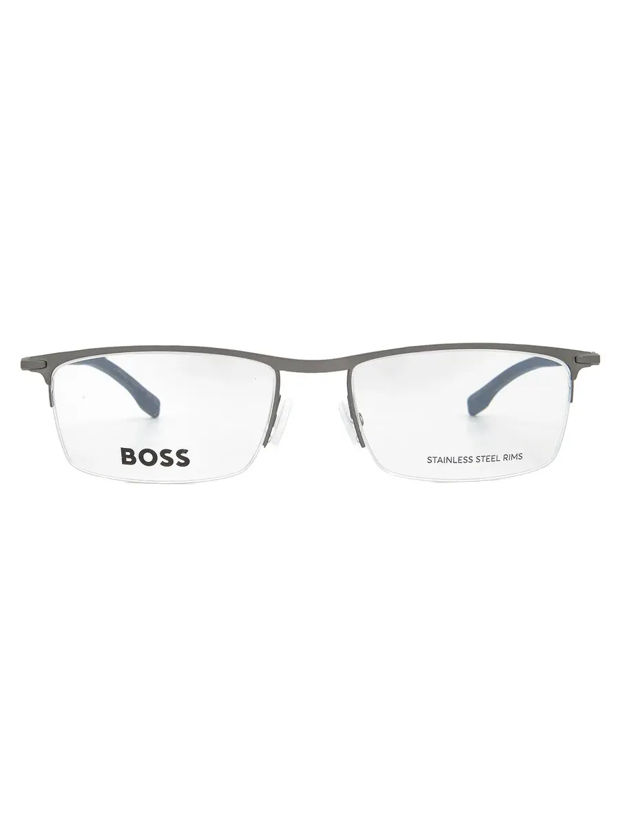 Мужские очки Hugo Boss Demo прямоугольной формы BOSS 0940 02P5 55 — изображение 1 из 5, серый