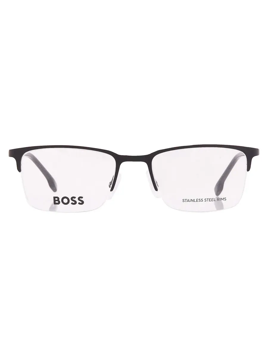 Мужские очки Hugo Boss Demo прямоугольной формы BOSS 1187 0RZZ 52 — изображение 1 из 5, серый