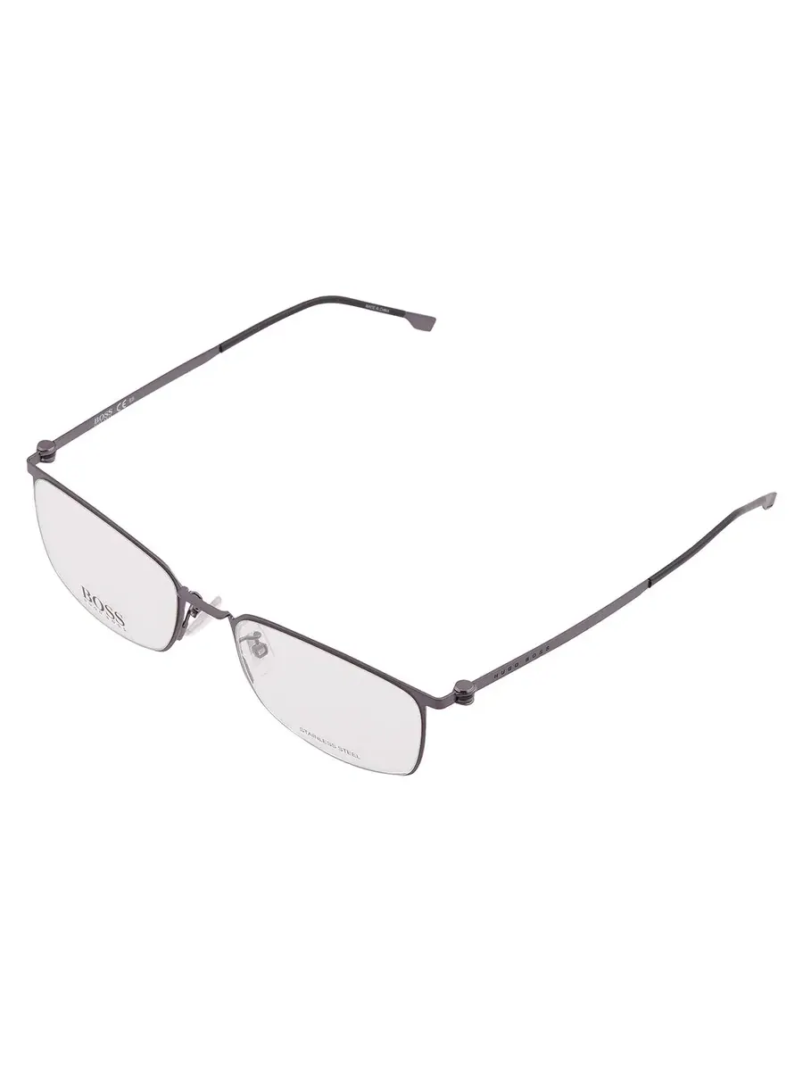 Демонстрационные прямоугольные мужские очки Hugo Boss BOSS 1351/F 0SVK 55 — изображение 3 из 5, черный
