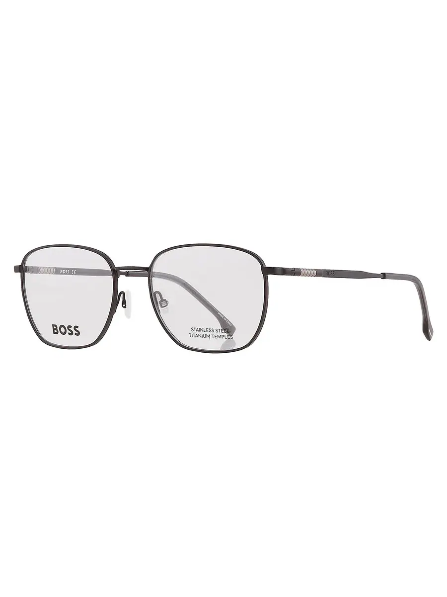 Мужские прямоугольные очки Hugo Boss Demo BOSS 1415 0003 55 — изображение 2 из 5, черный