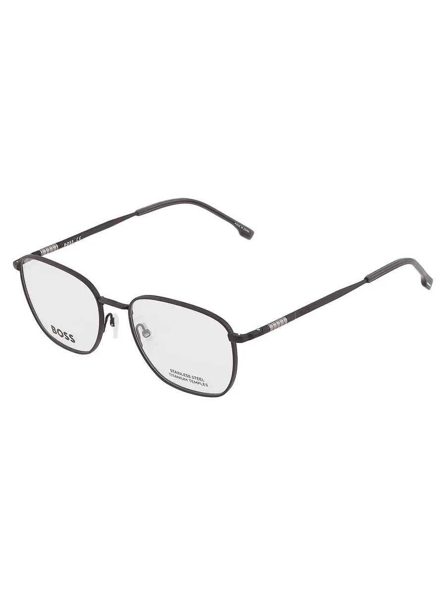 Мужские прямоугольные очки Hugo Boss Demo BOSS 1415 0003 55 — изображение 3 из 5, черный