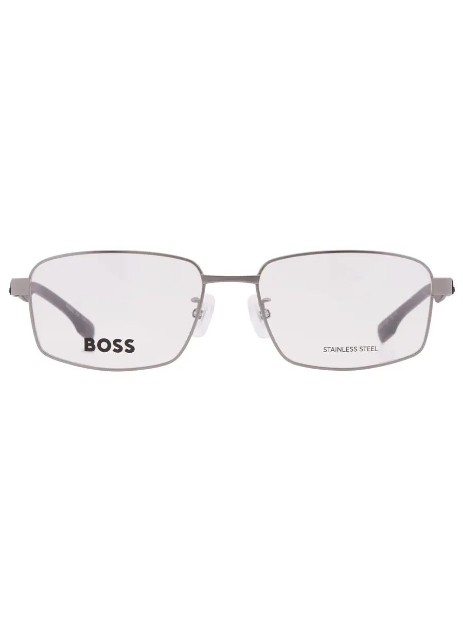 Мужские прямоугольные очки Hugo Boss Demo BOSS 1470/F 0R81 57 — изображение 1 из 5, серый