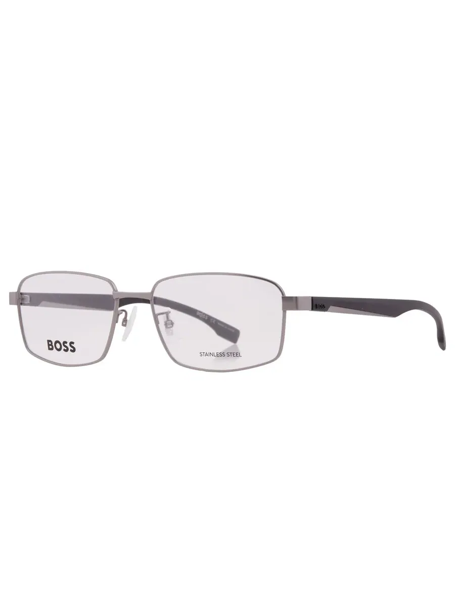 Мужские прямоугольные очки Hugo Boss Demo BOSS 1470/F 0R81 57 — изображение 2 из 5, серый