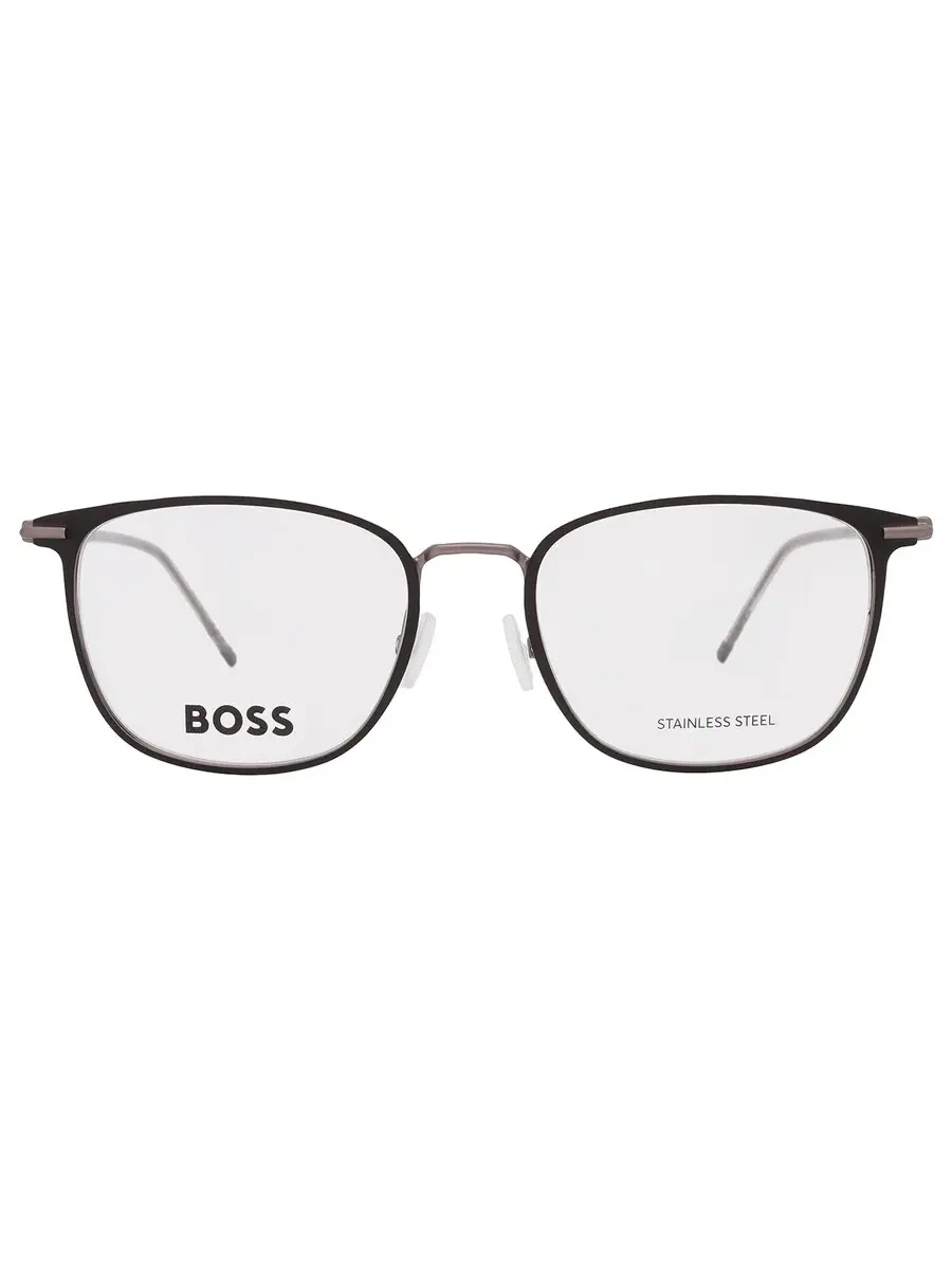 Демонстрационные прямоугольные мужские очки Hugo Boss BOSS 1431 0RZZ 52 — изображение 1 из 6, черный