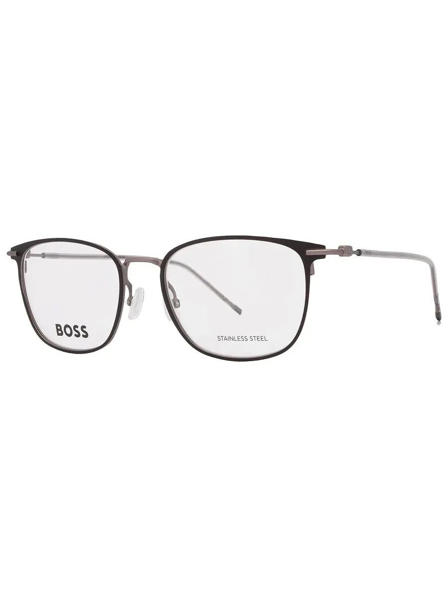 Демонстрационные прямоугольные мужские очки Hugo Boss BOSS 1431 0RZZ 52 — изображение 3 из 6, черный