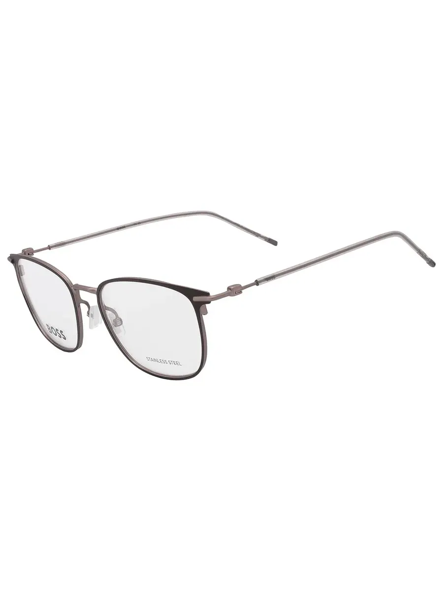 Демонстрационные прямоугольные мужские очки Hugo Boss BOSS 1431 0RZZ 52 — изображение 4 из 6, черный