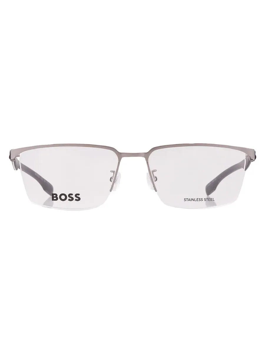 Мужские прямоугольные очки Hugo Boss Demo BOSS 1543/F 0R81 57 — изображение 1 из 5, черный