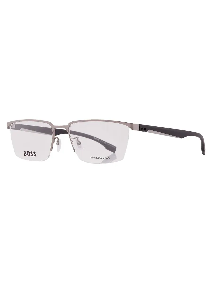 Мужские прямоугольные очки Hugo Boss Demo BOSS 1543/F 0R81 57 — изображение 2 из 5, черный