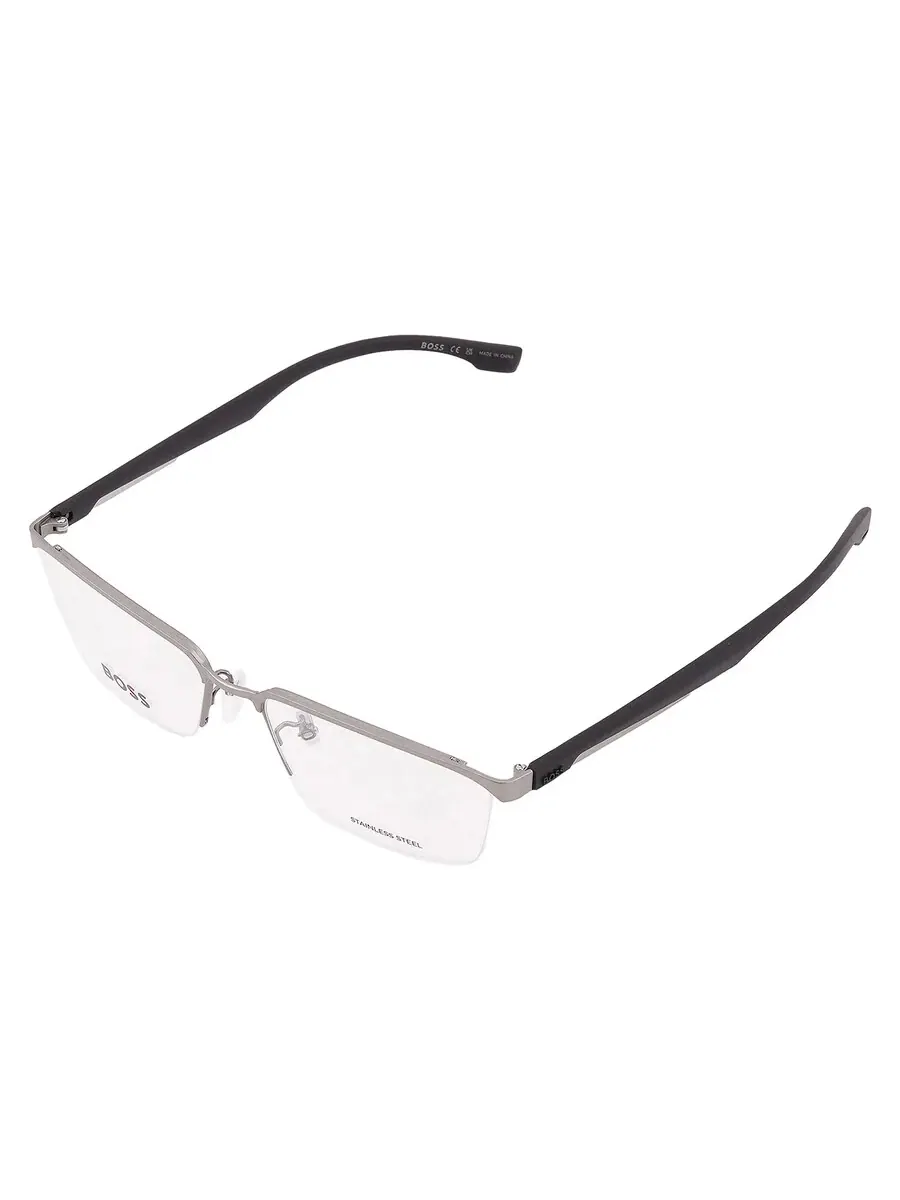 Мужские прямоугольные очки Hugo Boss Demo BOSS 1543/F 0R81 57 — изображение 3 из 5, черный