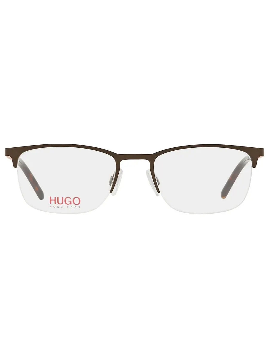 Мужские прямоугольные очки Hugo Boss Demo HG 1019 0FRE 53 — изображение 1 из 5, серый