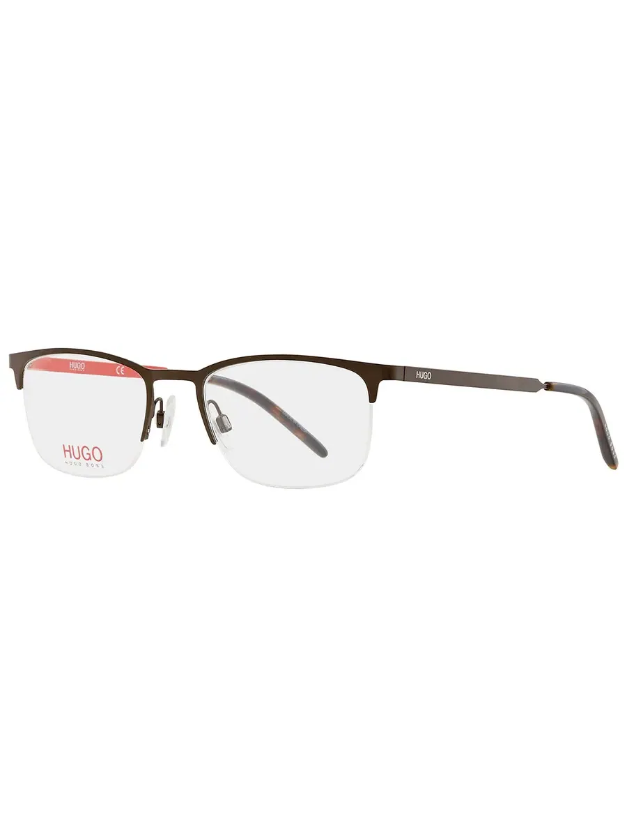 Мужские прямоугольные очки Hugo Boss Demo HG 1019 0FRE 53 — изображение 2 из 5, серый