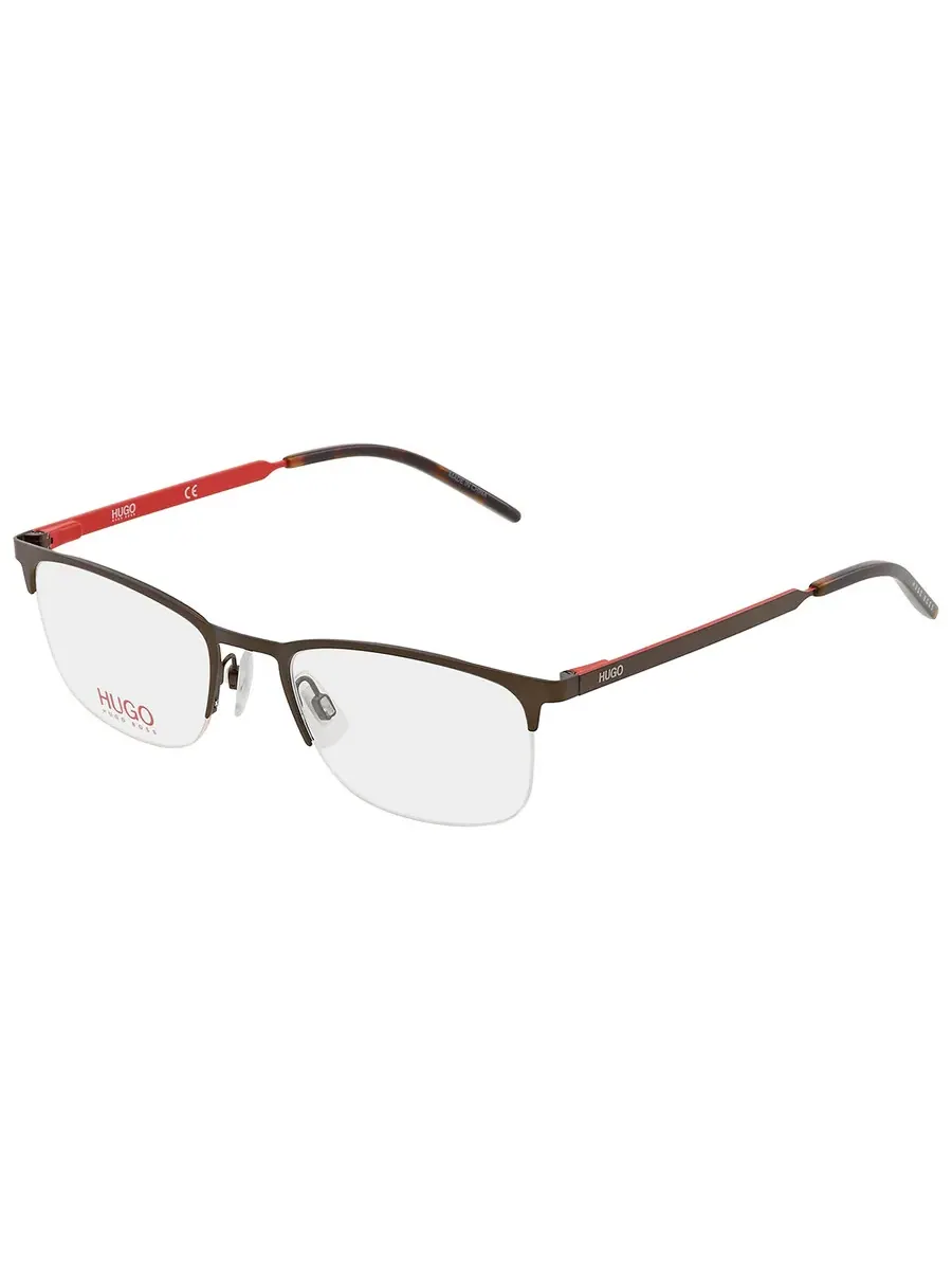 Мужские прямоугольные очки Hugo Boss Demo HG 1019 0FRE 53 — изображение 3 из 5, серый