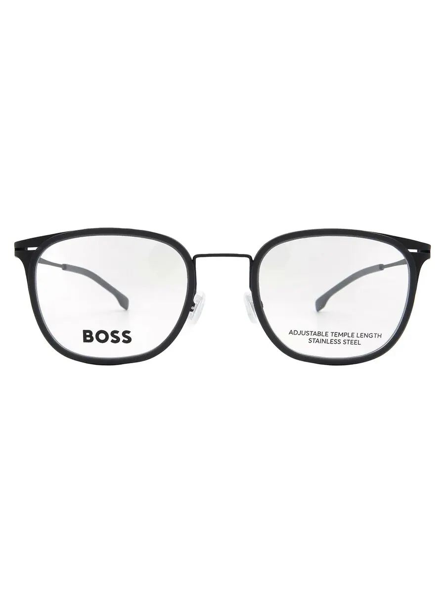 Мужские очки Hugo Boss Demo Square BOSS 1427 0O6W 53 — изображение 1 из 5, черный серый