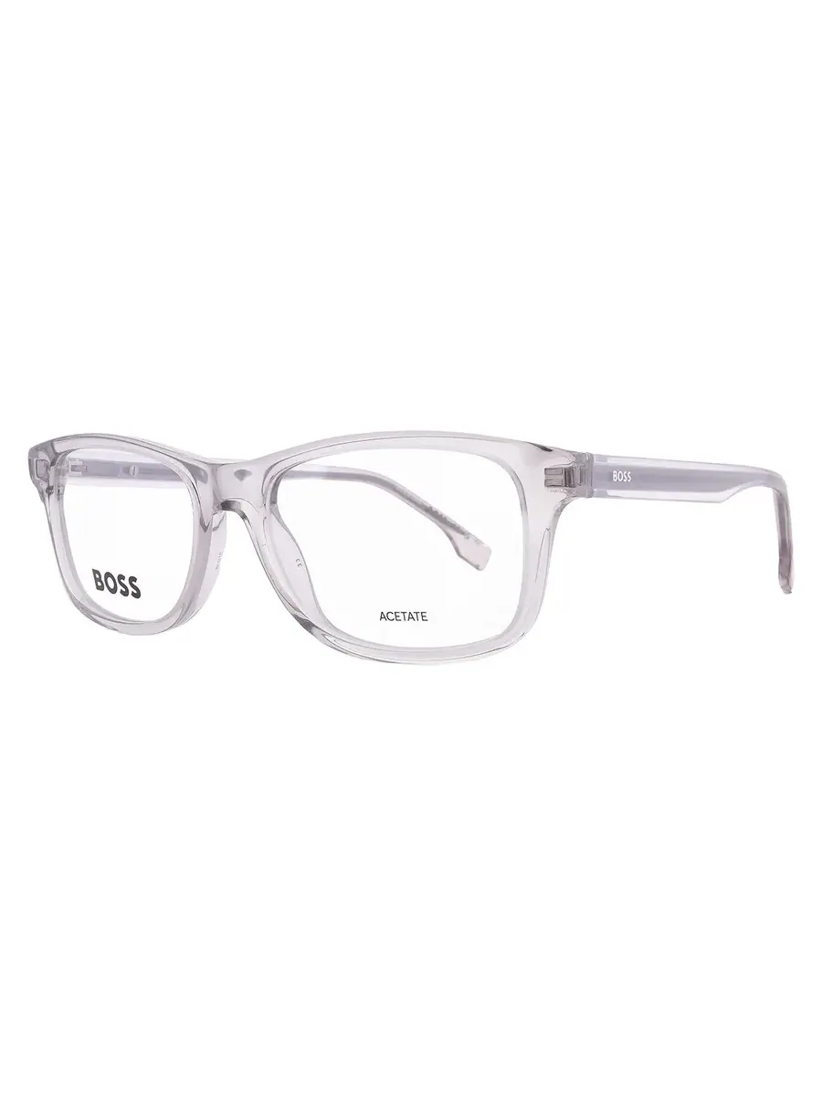 Мужские очки Hugo Boss Demo Square BOSS 1547 0CBL 51 — изображение 2 из 5, прозрачный темный серый
