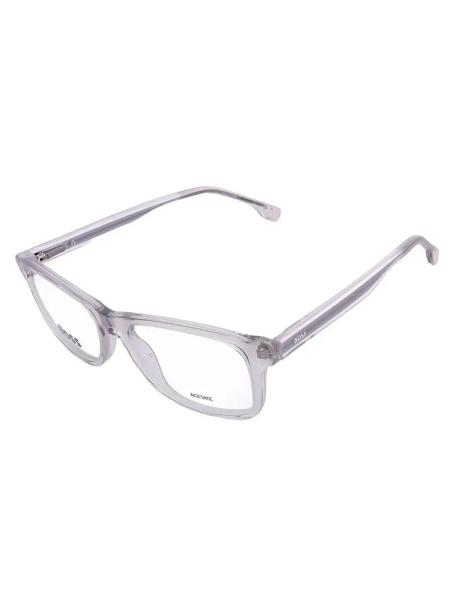 Мужские очки Hugo Boss Demo Square BOSS 1547 0CBL 51 — изображение 3 из 5, прозрачный темный серый
