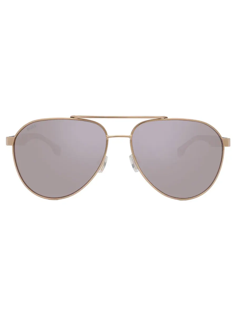 Солнцезащитные очки для мужчин Hugo Boss Gold Antireflex Pilot BOSS 1485/S 0RHL/WM 60 — изображение 1 из 6, золотистый черный
