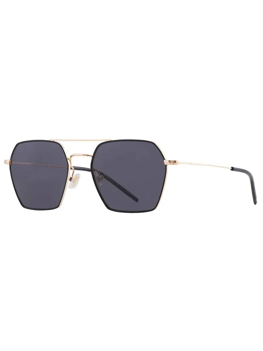Женские солнцезащитные очки Hugo Boss Grey Navigator BOSS 1533/S 0RHL/IR 54 — изображение 2 из 5, золотистый черный