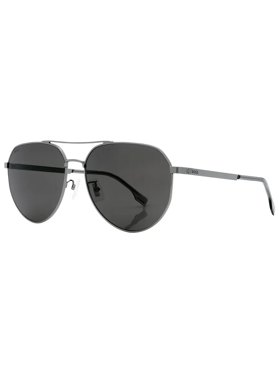 Солнцезащитные очки мужские Hugo Boss серые Pilot BOSS 1473/F/SK 06LB/IR 61 — изображение 3 из 6, серый