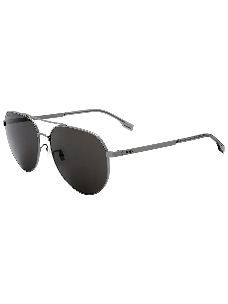 Солнцезащитные очки мужские Hugo Boss серые Pilot BOSS 1473/F/SK 06LB/IR 61 — изображение 4 из 6, серый