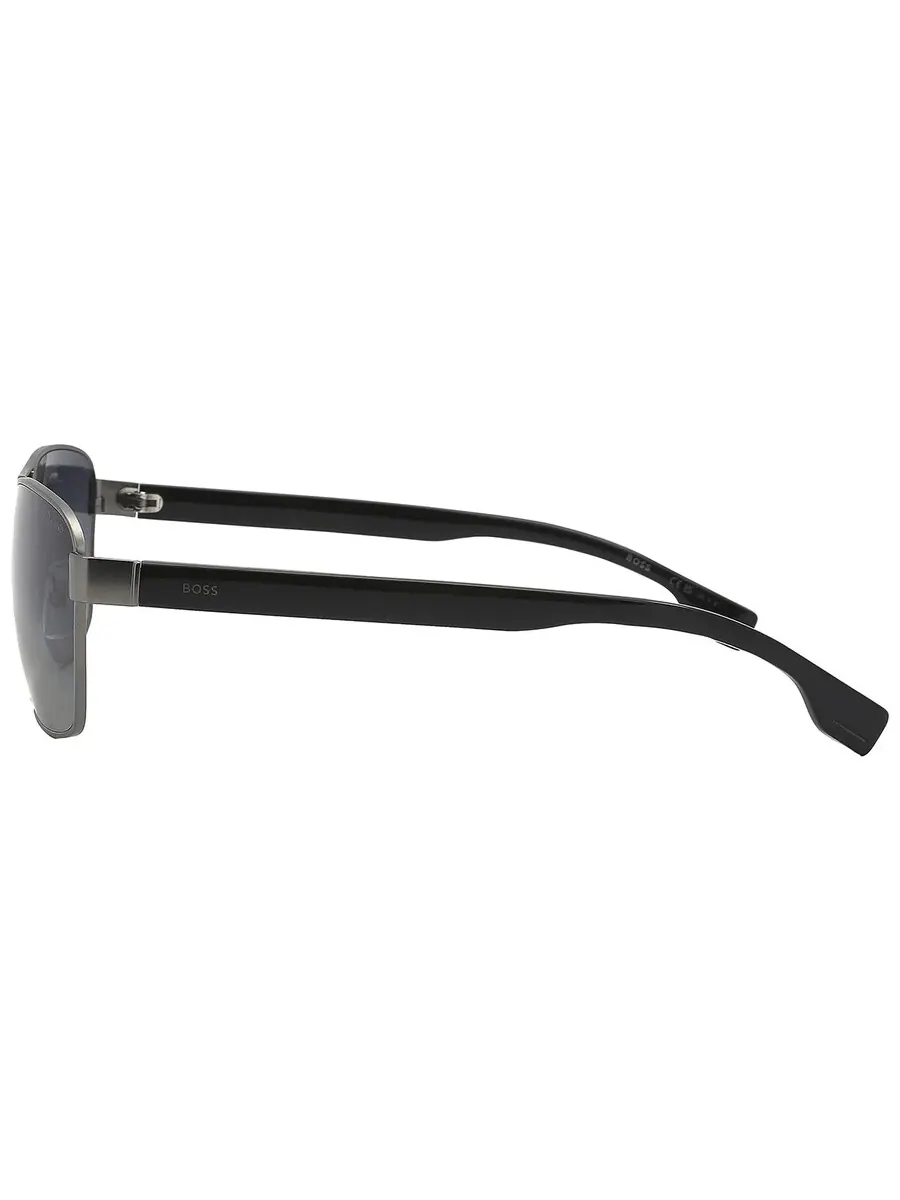 Серые прямоугольные мужские солнцезащитные очки Hugo Boss BOSS 1559/O/S 0R80/WJ 60 — изображение 4 из 6, серый