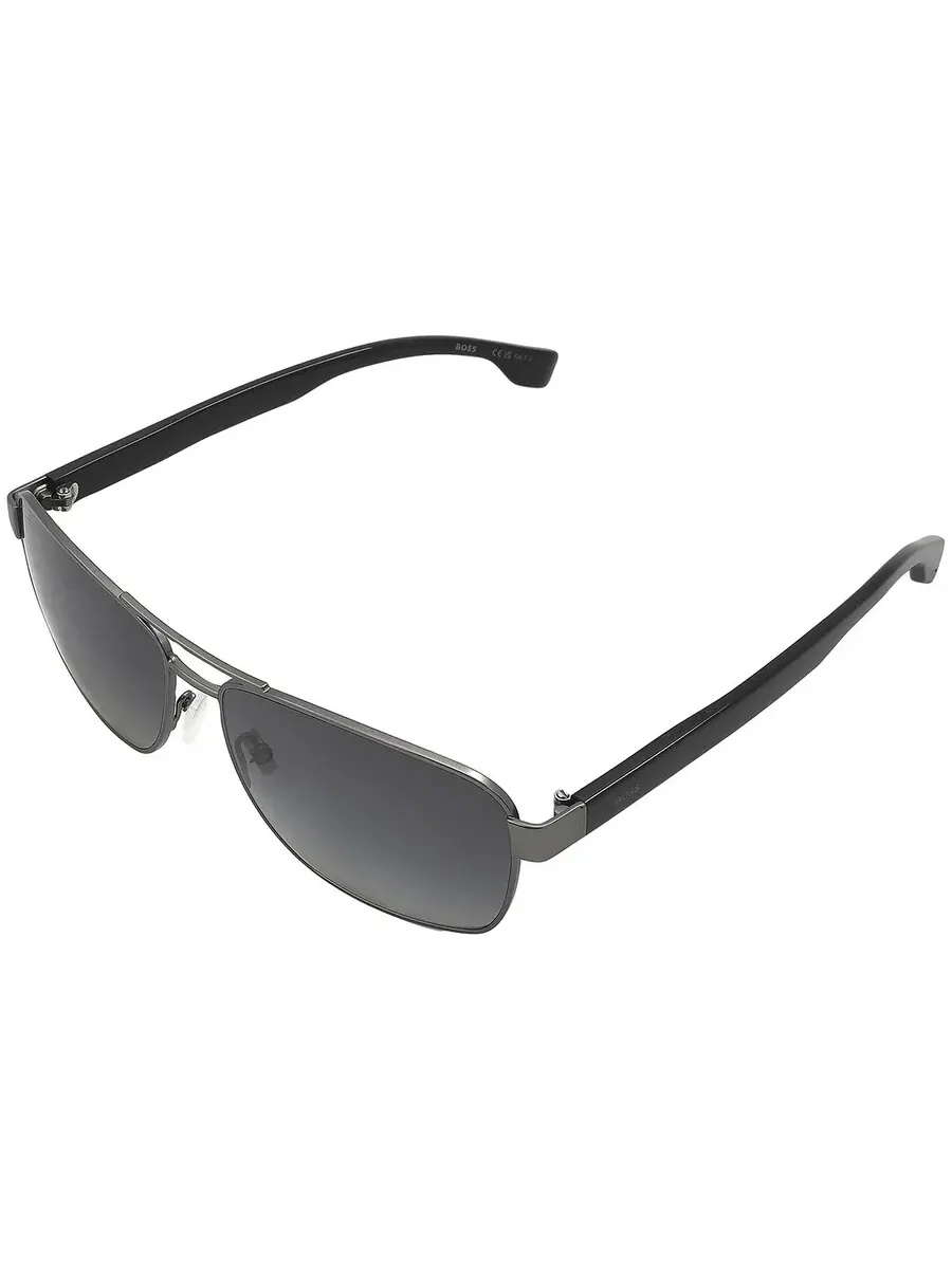 Серые прямоугольные мужские солнцезащитные очки Hugo Boss BOSS 1559/O/S 0R80/WJ 60 — изображение 5 из 6, серый
