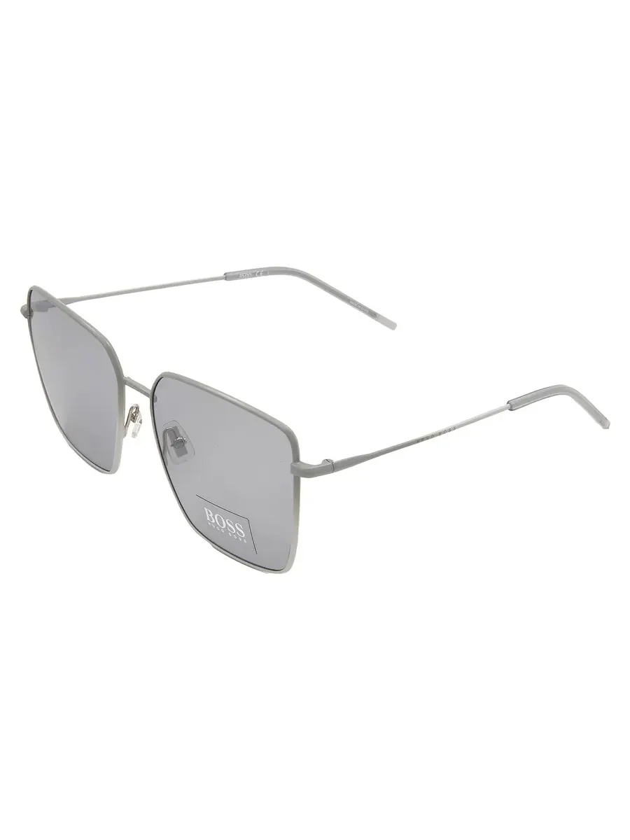 Женские солнцезащитные очки Hugo Boss Grey Square BOSS 1333/S 02M0/IR 59 — изображение 4 из 5, серый
